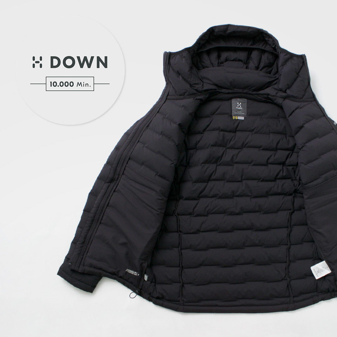 HAGLOFS / Veste à capuche en duvet Spitz