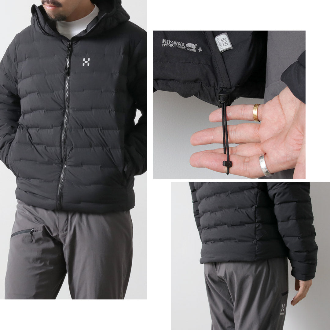 HAGLOFS / Veste à capuche en duvet Spitz