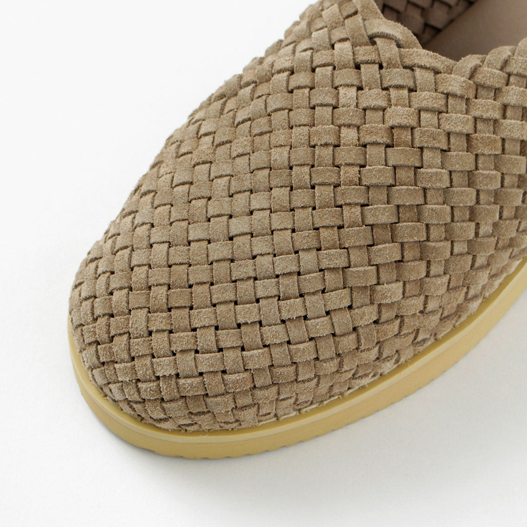 MOLLE SHOES / Woven Leather Clog Sandals