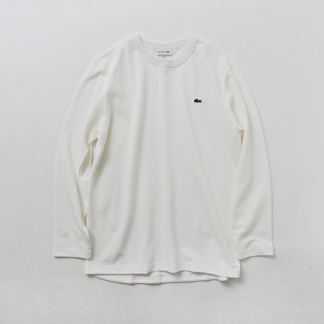 LACOSTE / 经典版型珠地布长袖 T 恤