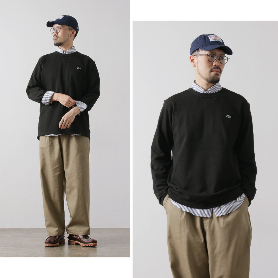 LACOSTE / 经典版型珠地布长袖 T 恤