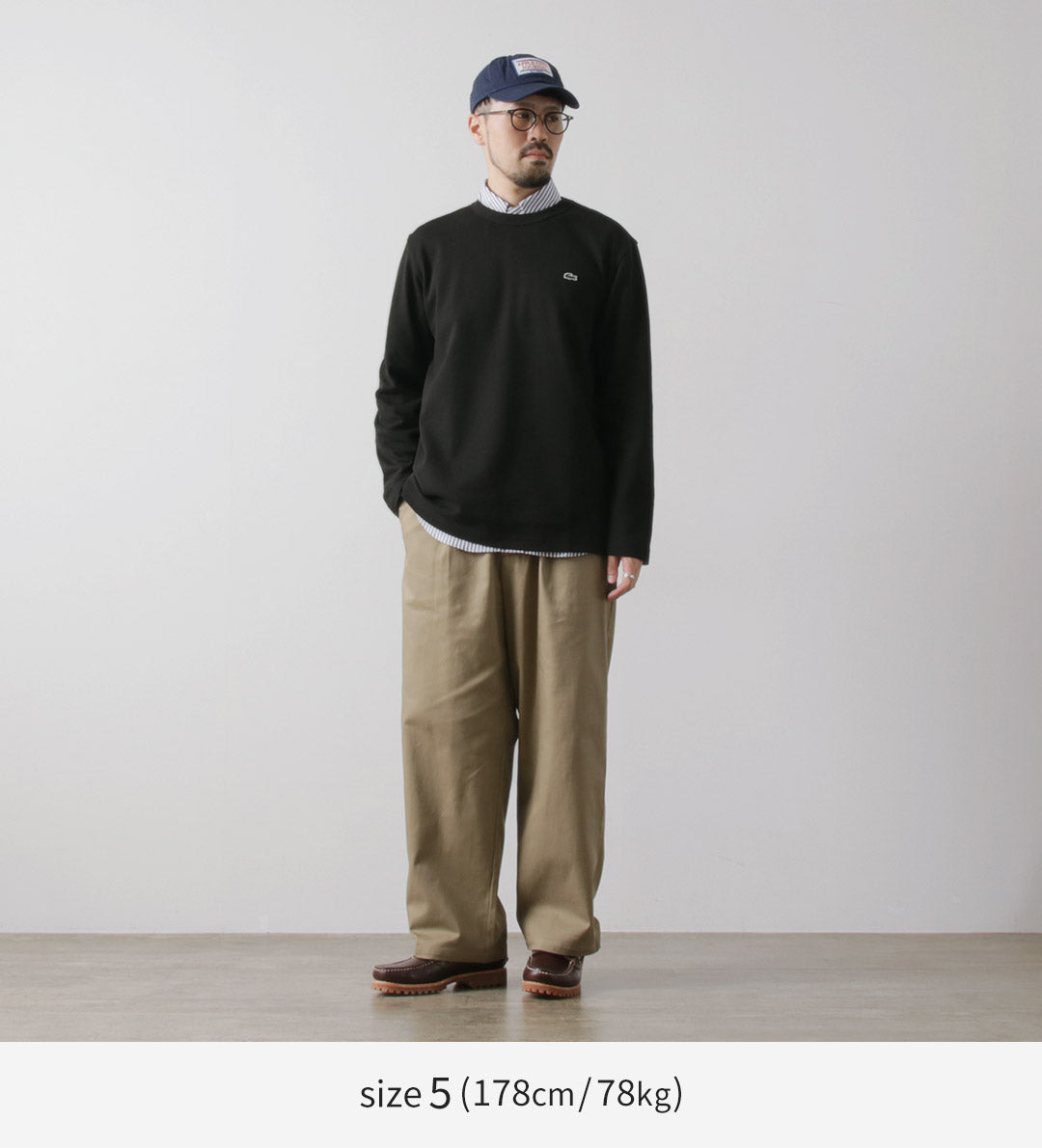 LACOSTE / 经典版型珠地布长袖 T 恤