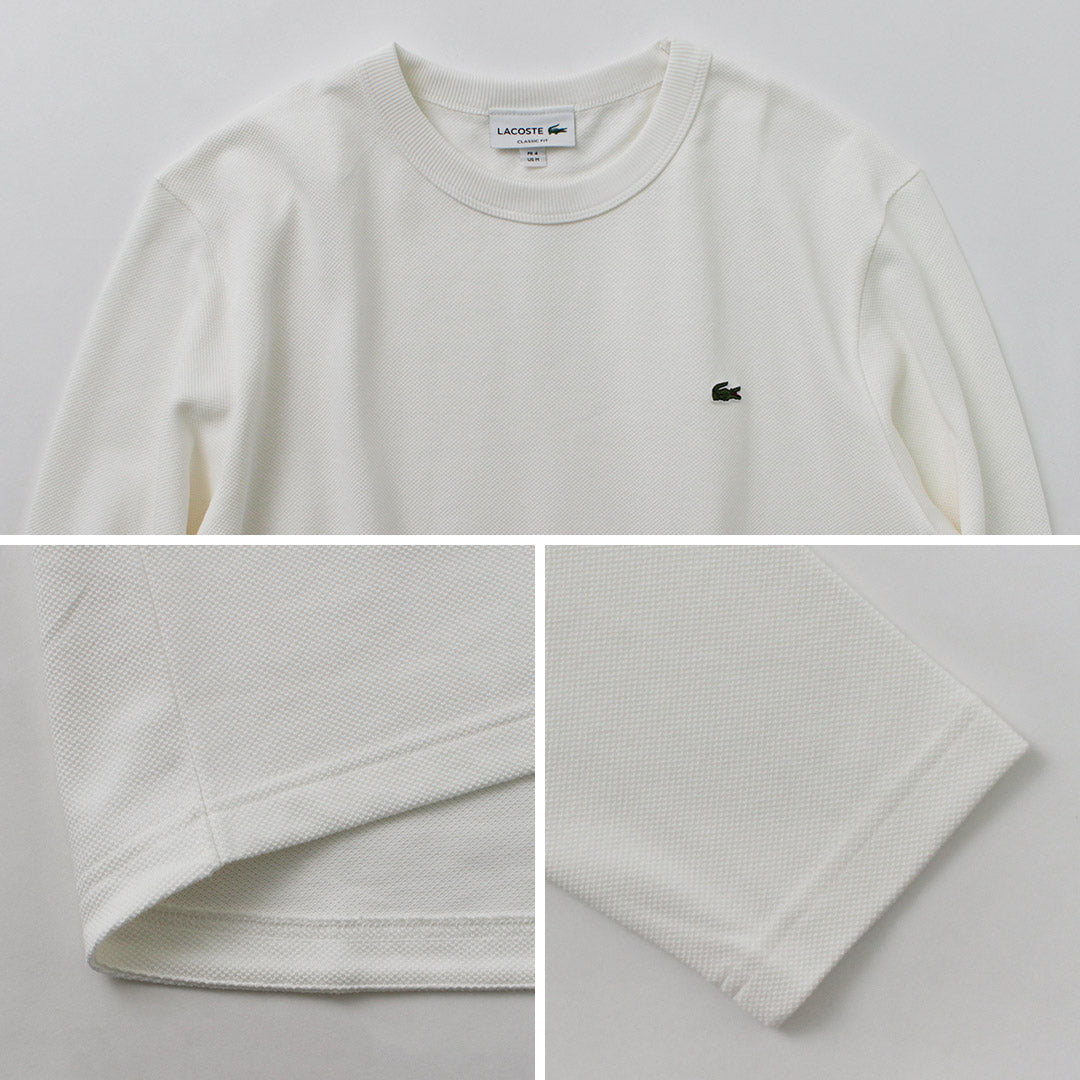 LACOSTE / 经典版型珠地布长袖 T 恤