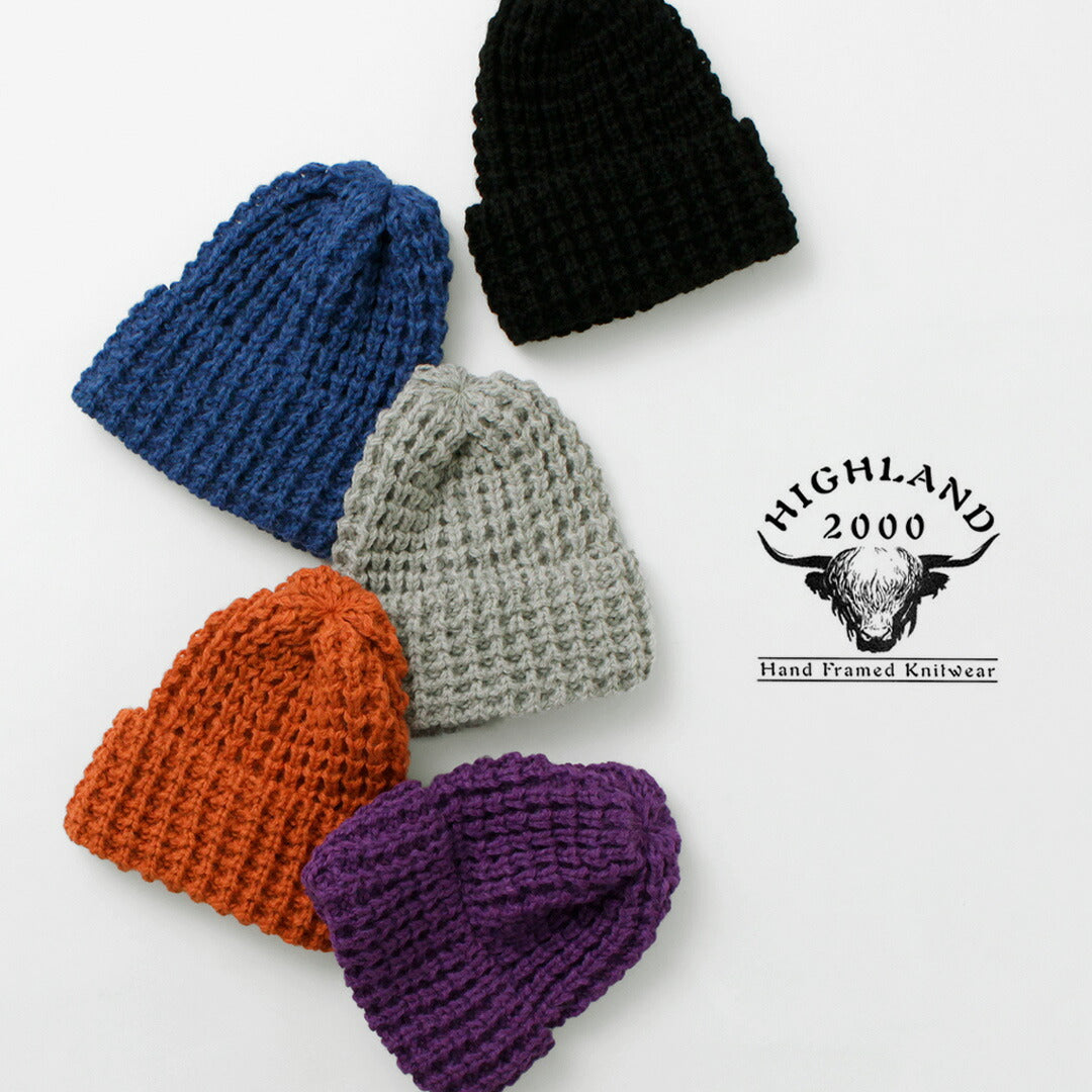 HIGHLAND 2000 / Bob Cap Tuck Stitch（羊駝毛 x 英國羊毛混合）