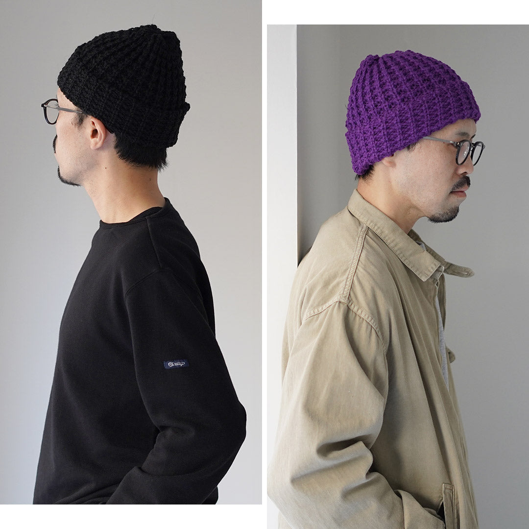 HIGHLAND 2000 / Bob Cap Tuck Stitch（羊駝毛 x 英國羊毛混合）