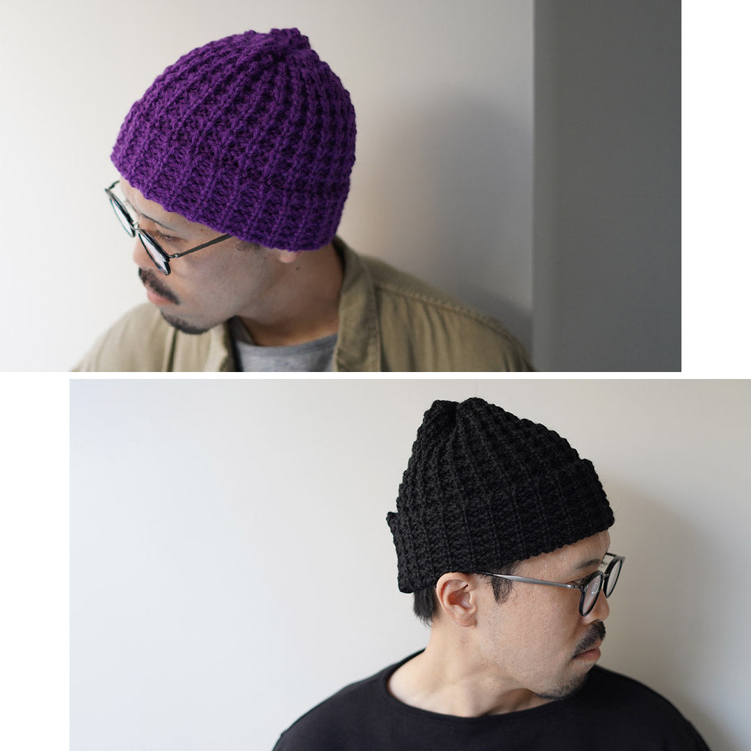 HIGHLAND 2000 / Bob Cap Tuck Stitch（羊駝毛 x 英國羊毛混合）