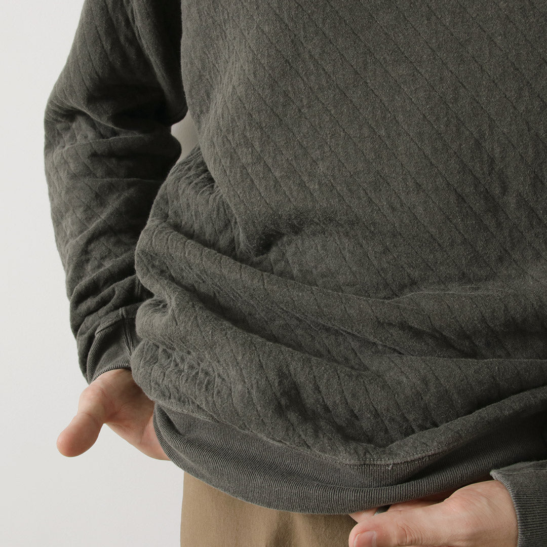 GOOD ON / Chemise matelassée à manches longues et col rond raglan Photoelectron