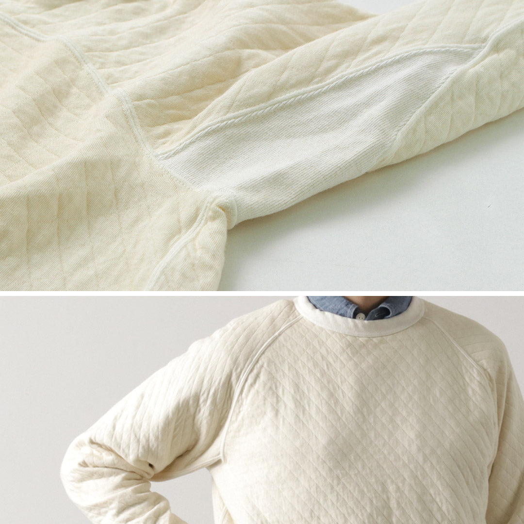 GOOD ON / Chemise matelassée à manches longues et col rond raglan Photoelectron