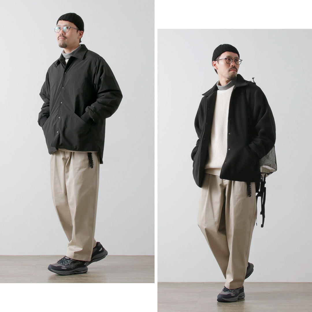 粗麻布外套 / 雙面教練夾克