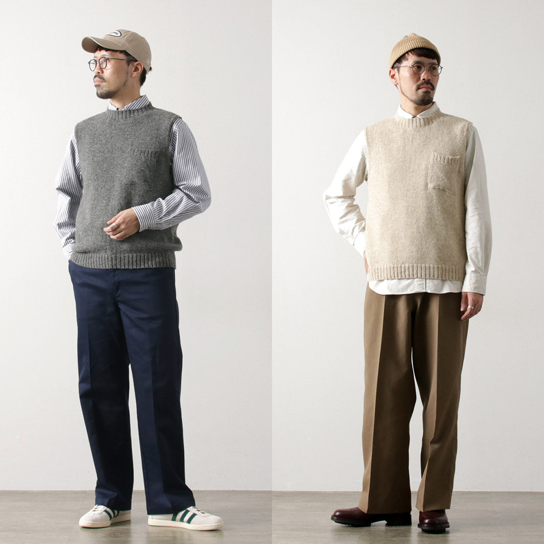 TOM SIMPSON / 圆领口袋针织背心