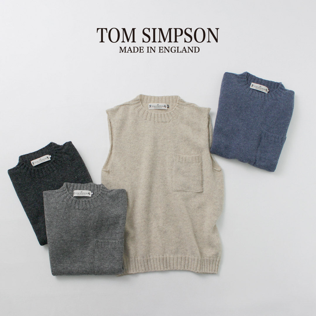 TOM SIMPSON / 圆领口袋针织背心