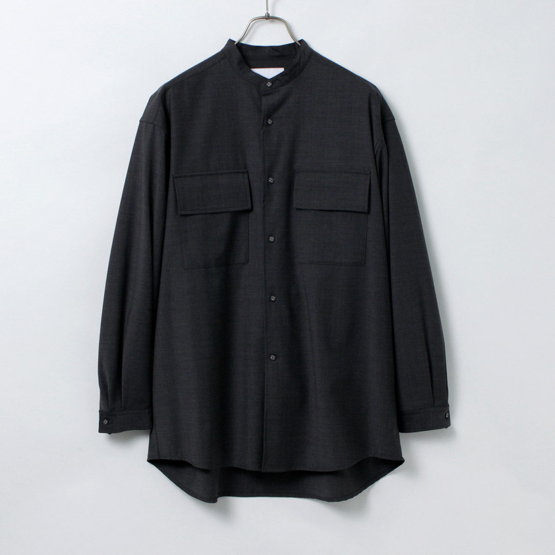 白色登山/弹力带领衬衫