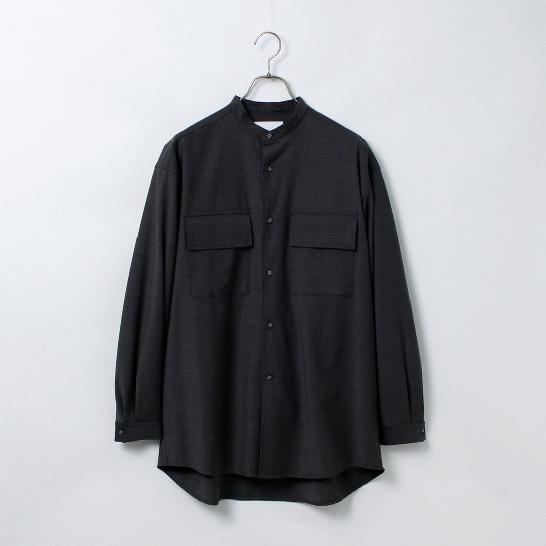 白色登山/弹力带领衬衫