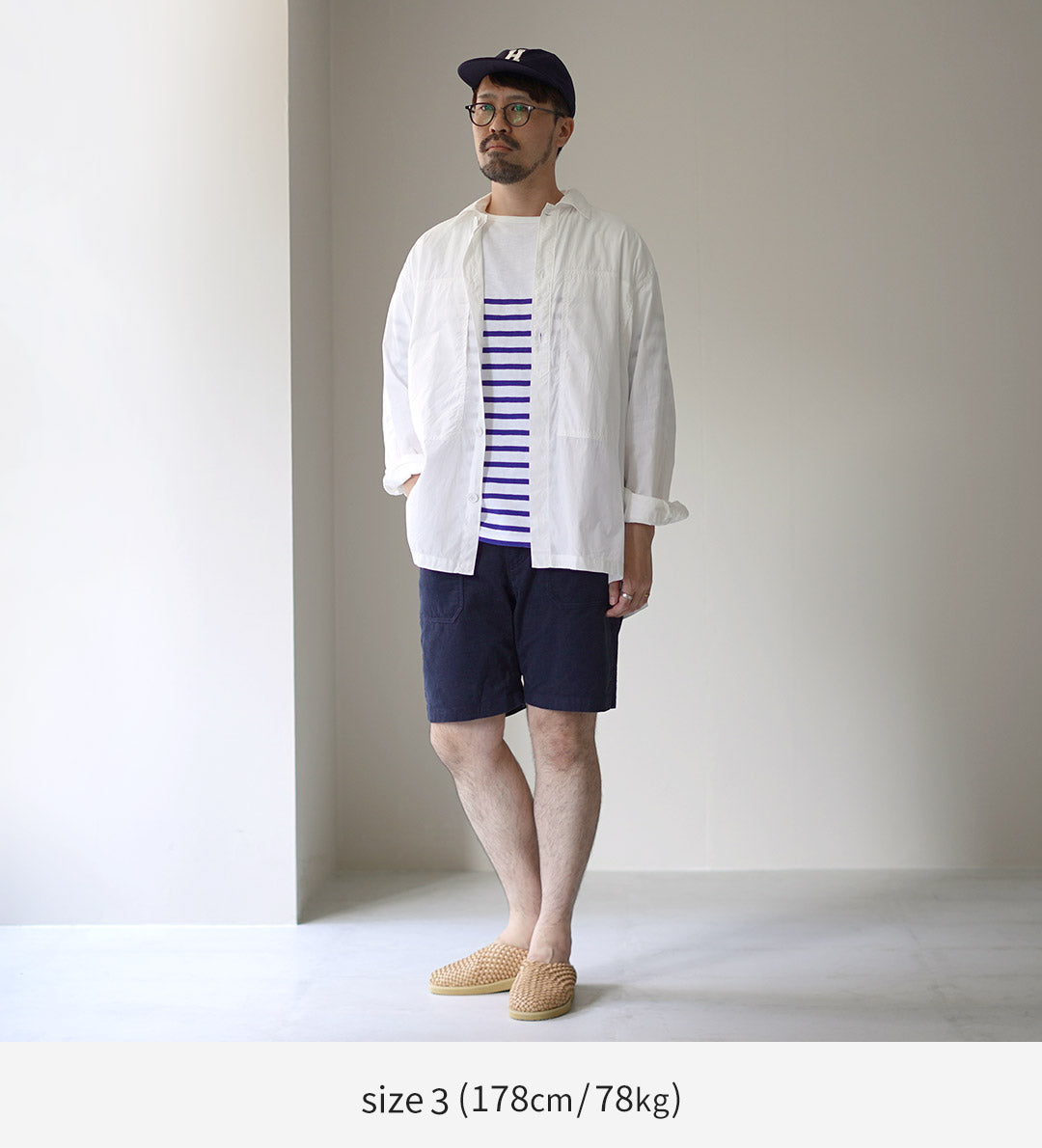 Fujito /陆军衬衫棉布