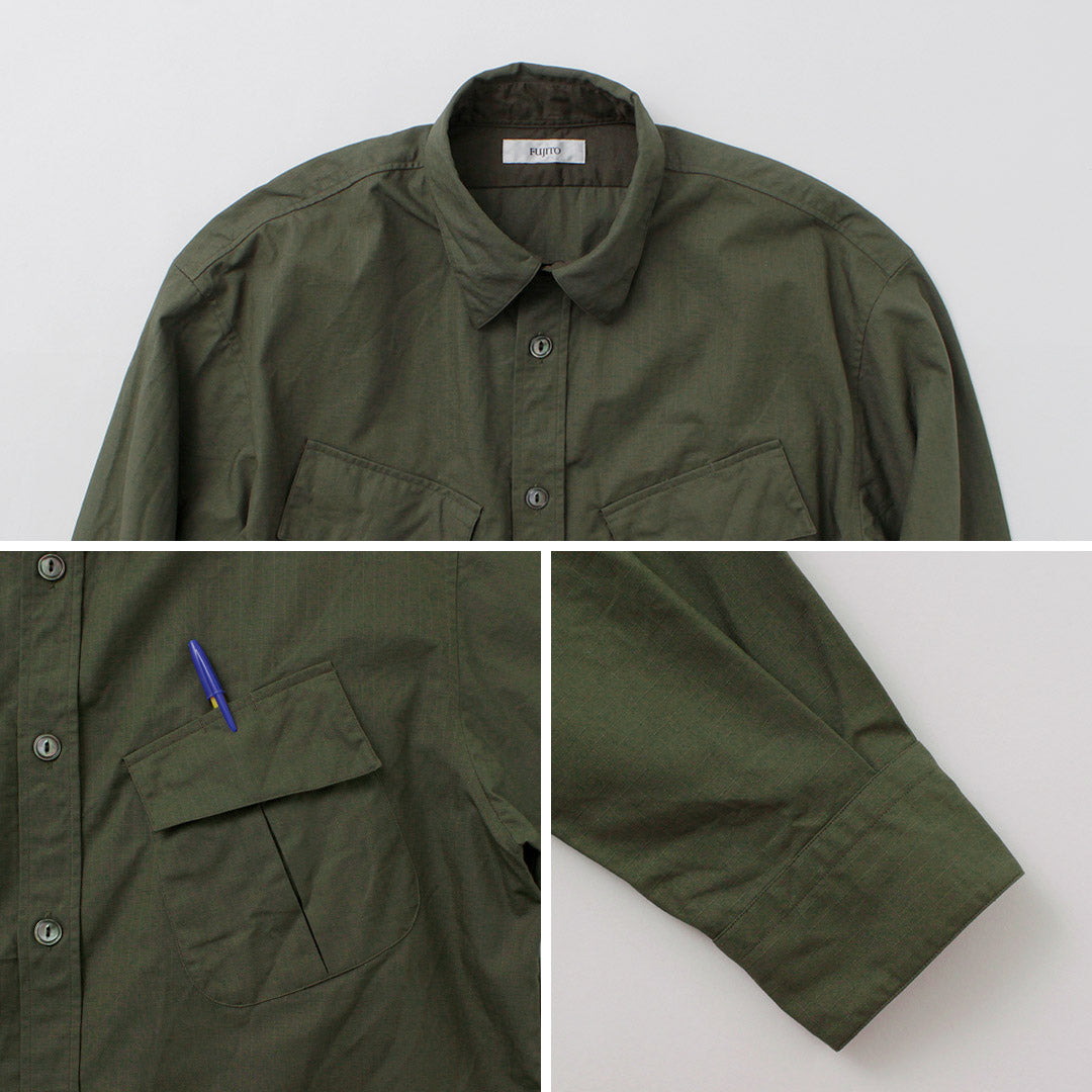 FUJITO / Chemise Fatigue Ripstop