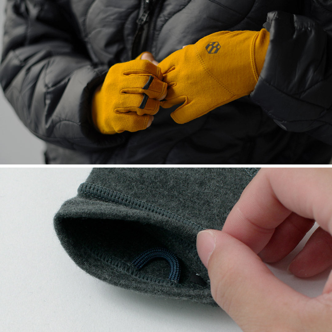 HANDSON GRIP / Hobo 1J Gants en laine mérinos pour première articulation