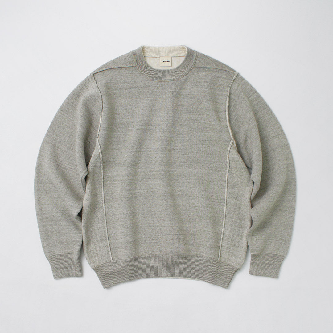 NON TEINTÉ / Tricot double face en coton biologique coloré
