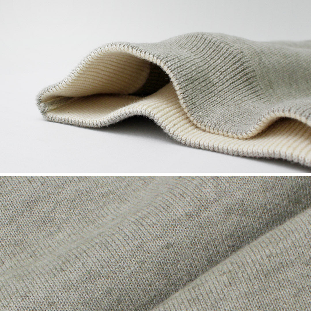 NON TEINTÉ / Tricot double face en coton biologique coloré
