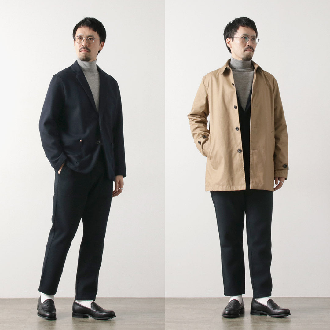 RE HECHO EN TOKIO JAPÓN / Pantalones fáciles de lana Melton Super 140