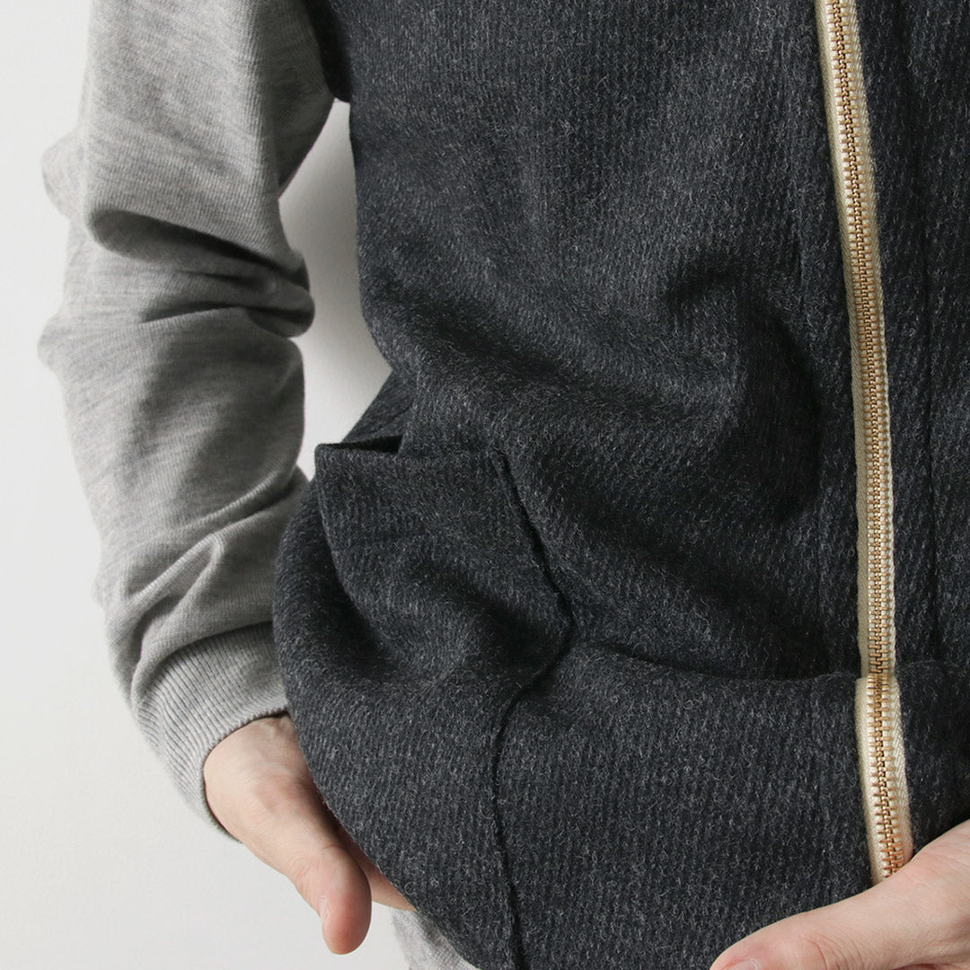 RE MADE IN TOKYO JAPAN / Gilet ras du cou Kersey en laine et cachemire