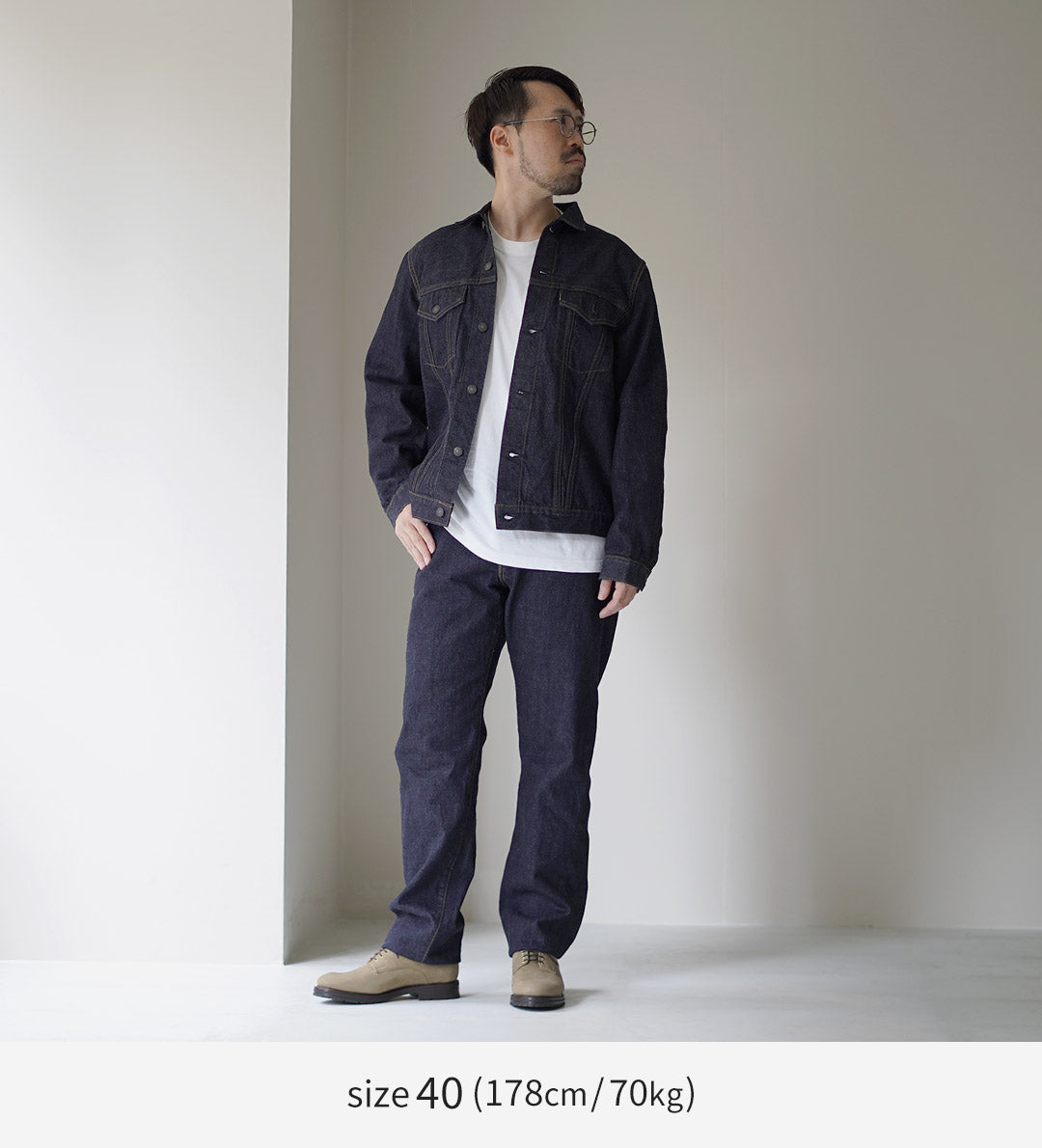 FOB FACTORY / F2444 布邊牛仔第三種夾克