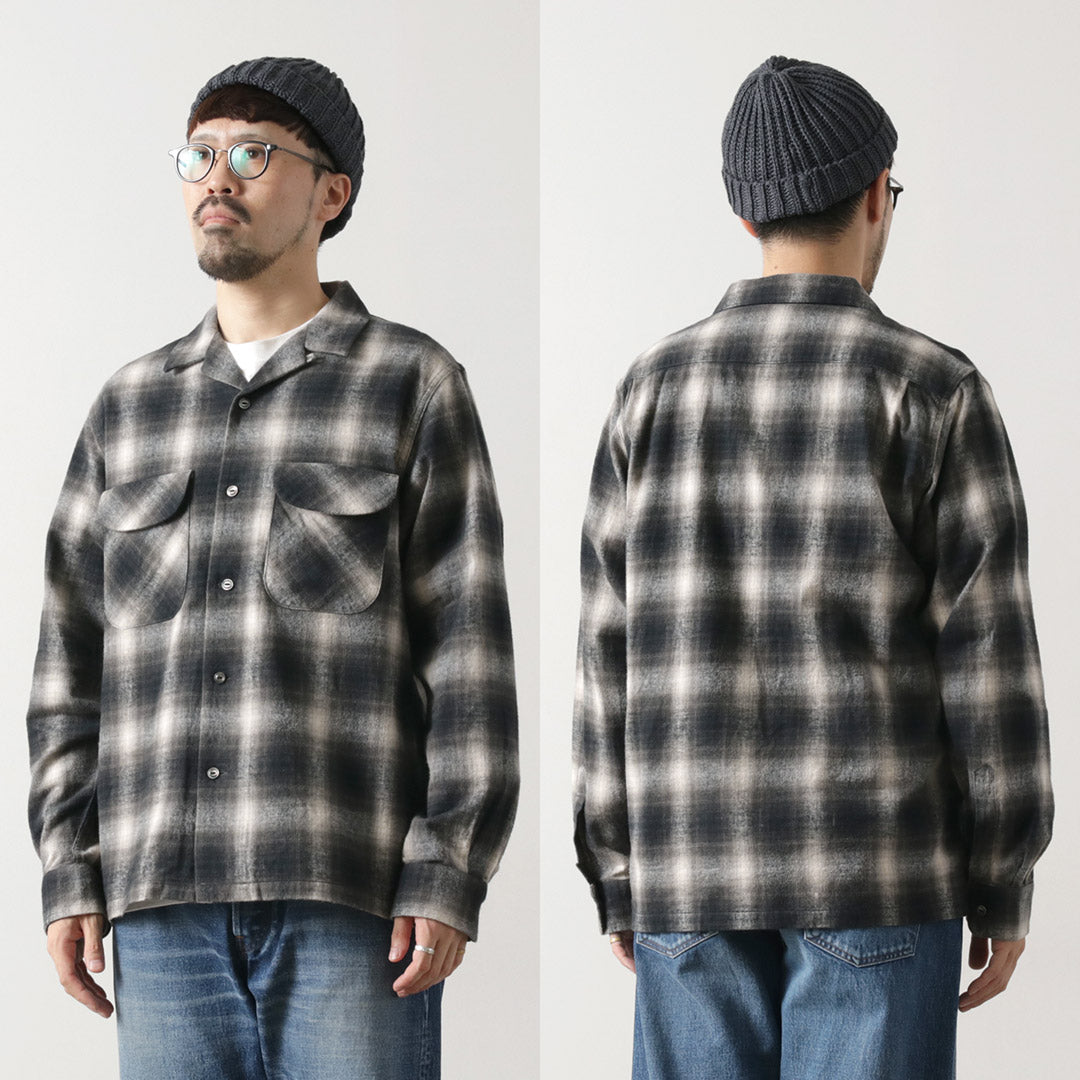 FOB FACTORY / F3505 法蘭絨開領襯衫