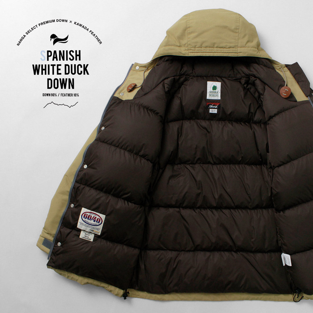 NAANGA / SIERRA DESIGNS 合作 Cordura 60/40 770FP 下山派克大衣