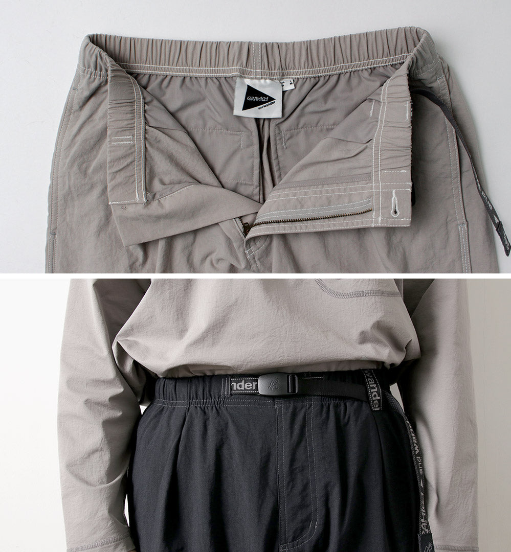 AND WANDER / Pantalon d'escalade en nylon Gramicci