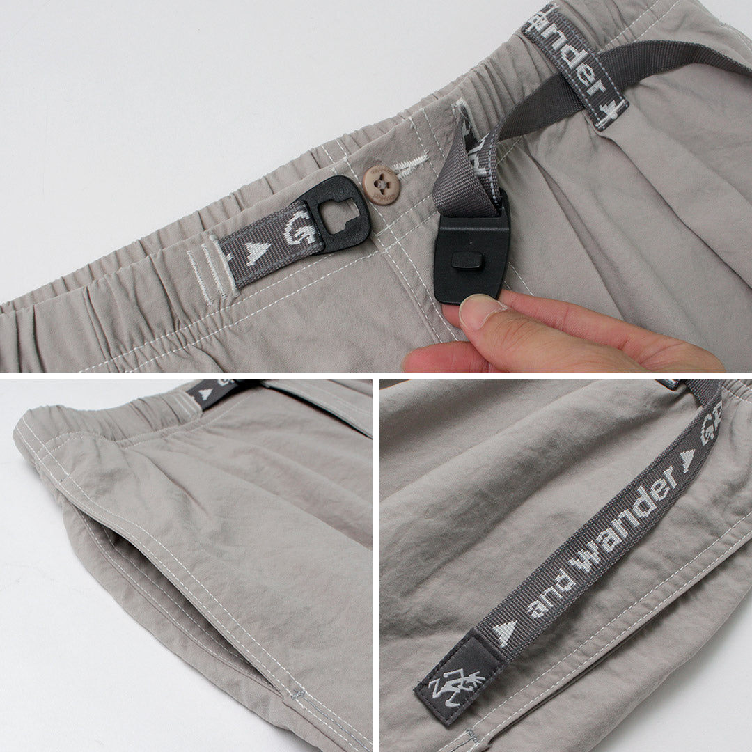 AND WANDER / Pantalon d'escalade en nylon Gramicci