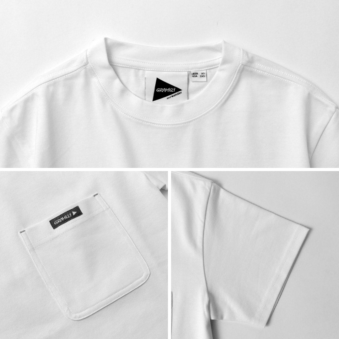 AND WANDER / T-shirt imprimé au dos Gramicci