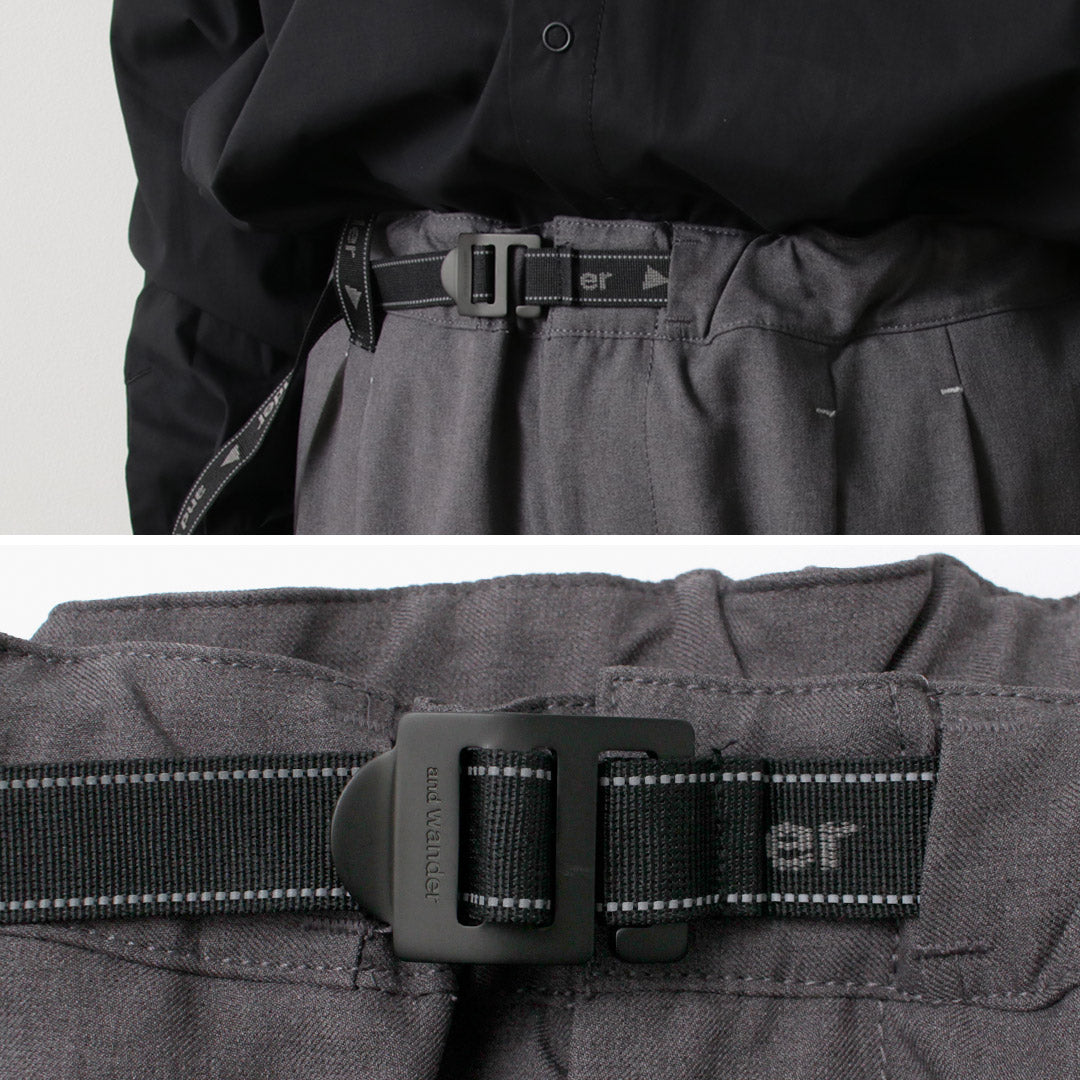 AND WANDER / PE Pantalon en sergé mélangé