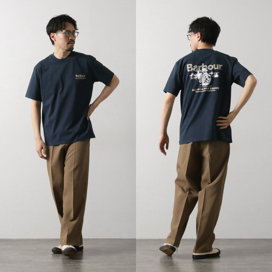 BARBOUR / Camiseta extragrande con gráfico al aire libre