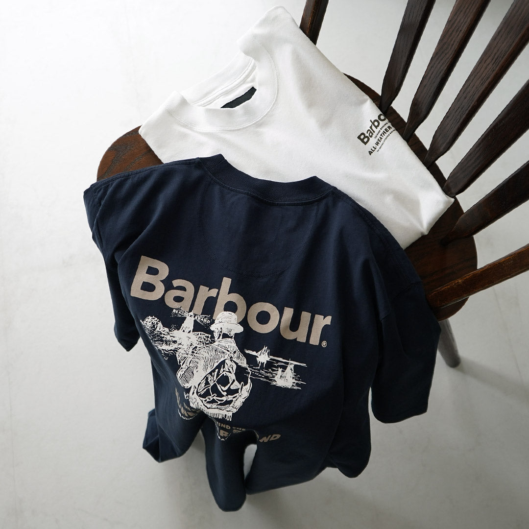 BARBOUR / Camiseta extragrande con gráfico al aire libre