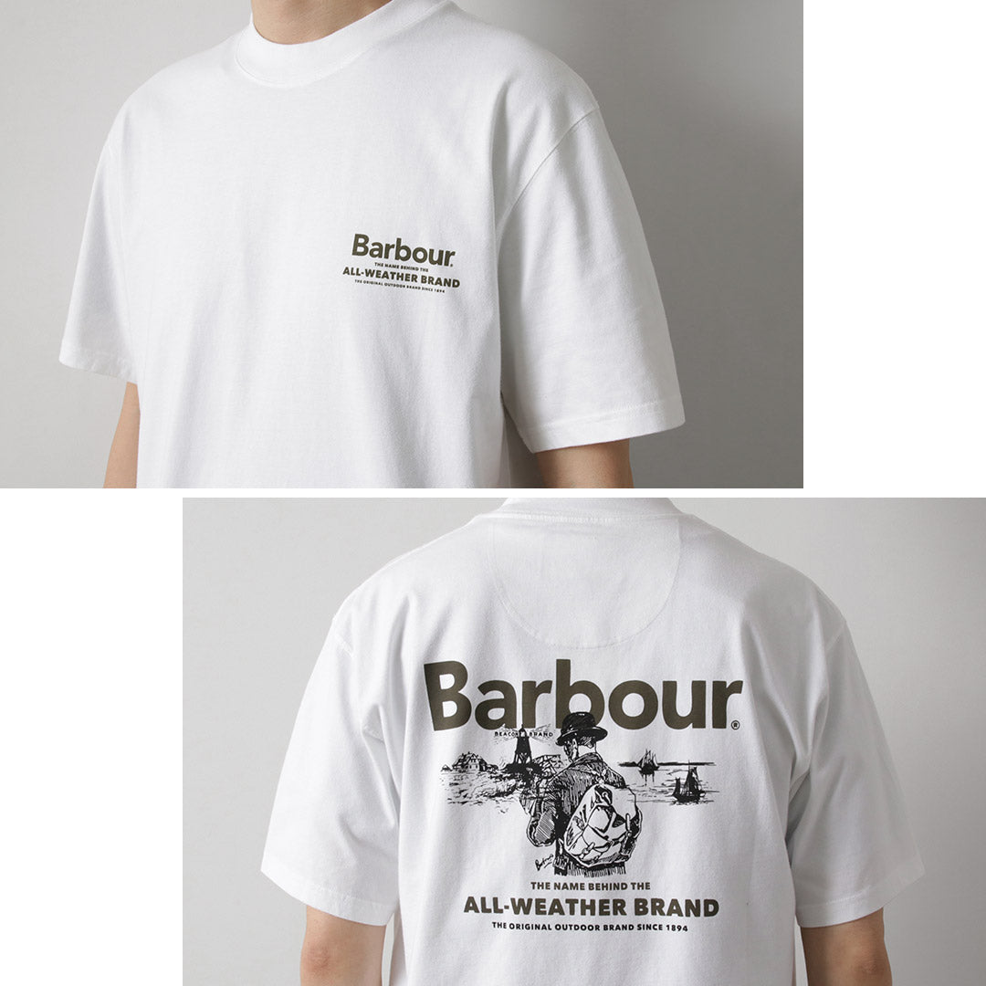 BARBOUR / Camiseta extragrande con gráfico al aire libre