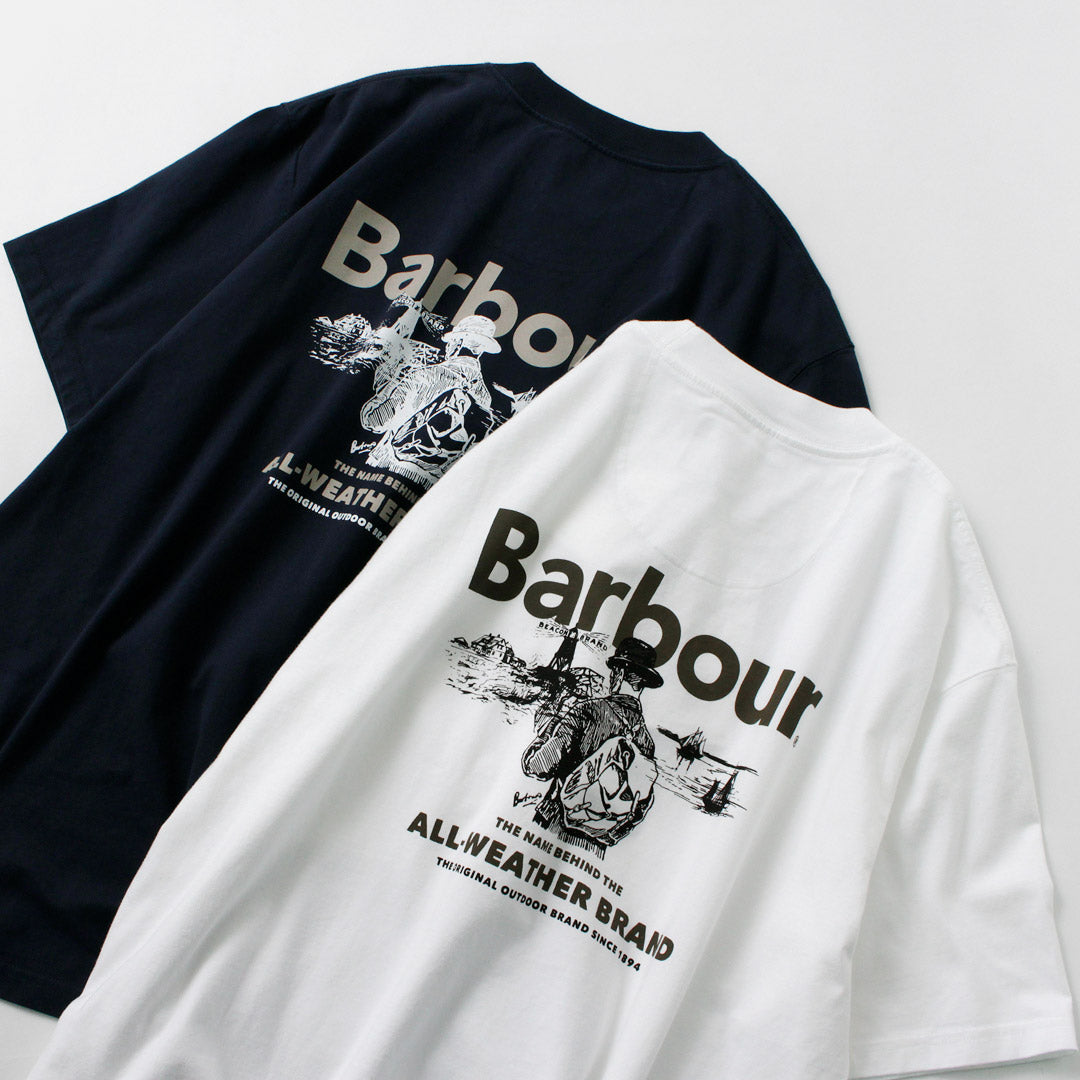 BARBOUR / Camiseta extragrande con gráfico al aire libre