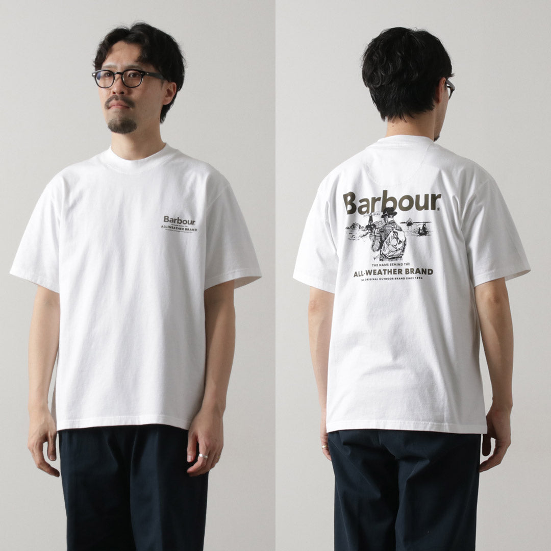 BARBOUR / Camiseta extragrande con gráfico al aire libre