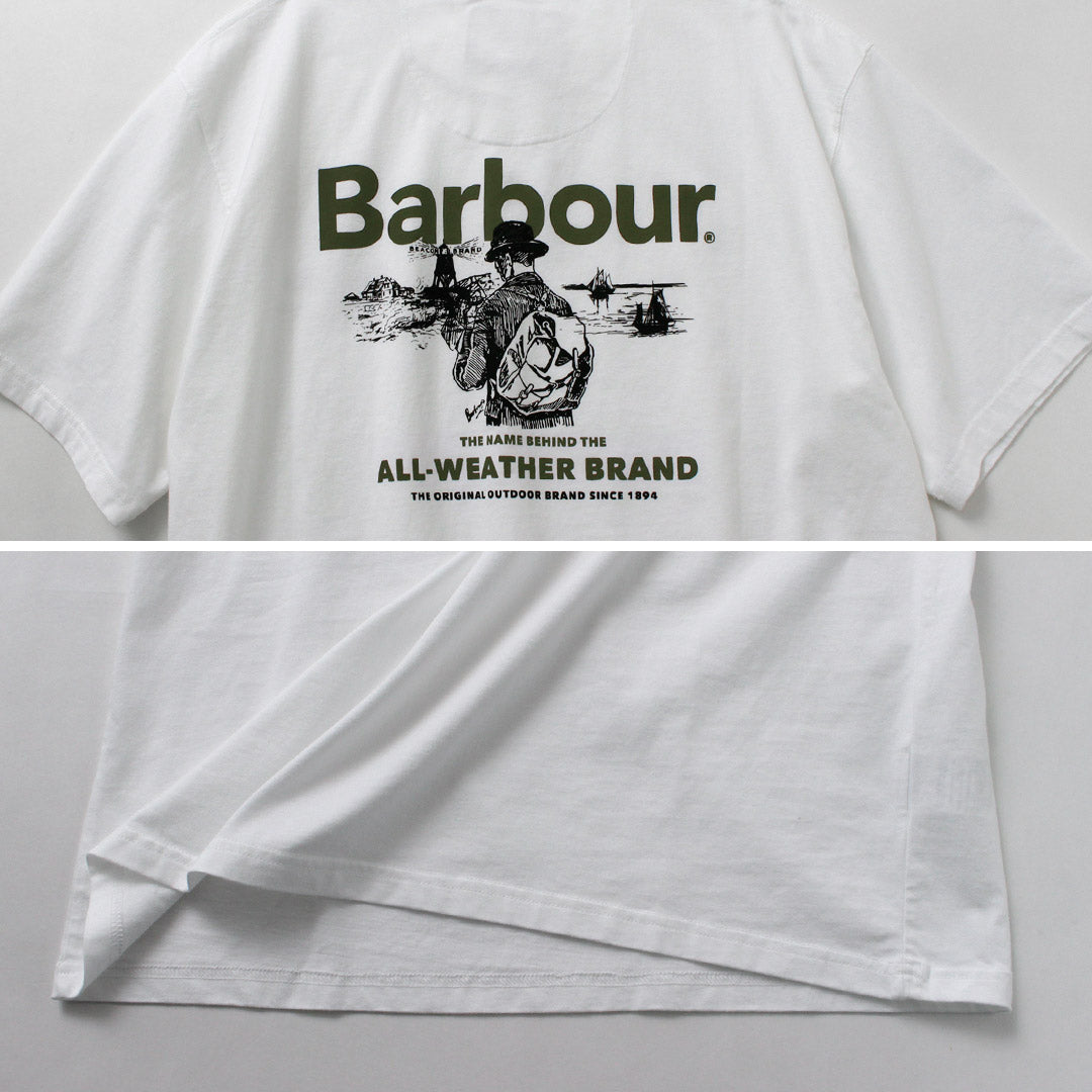 BARBOUR / Camiseta extragrande con gráfico al aire libre