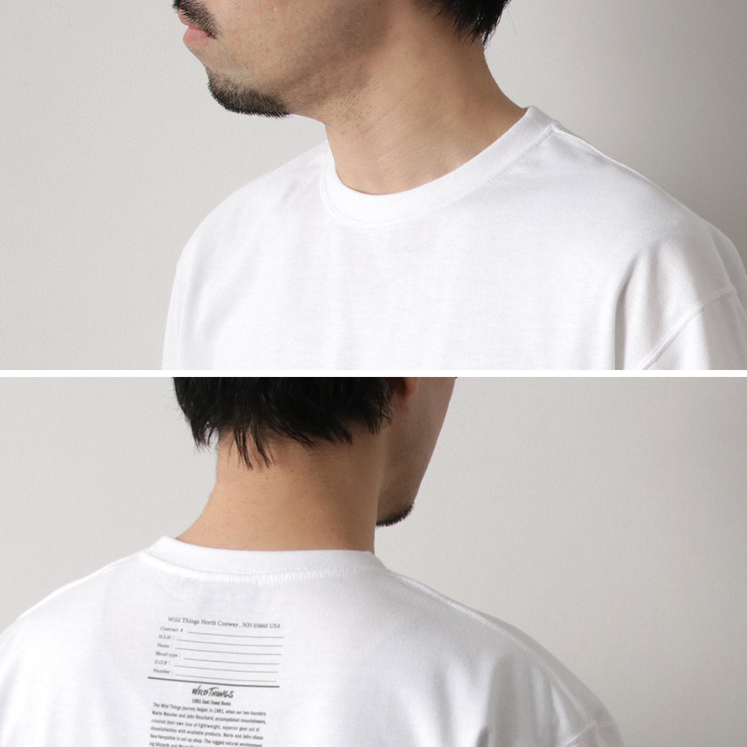 WILDTHINGS / Army Tag Print T-Shirt