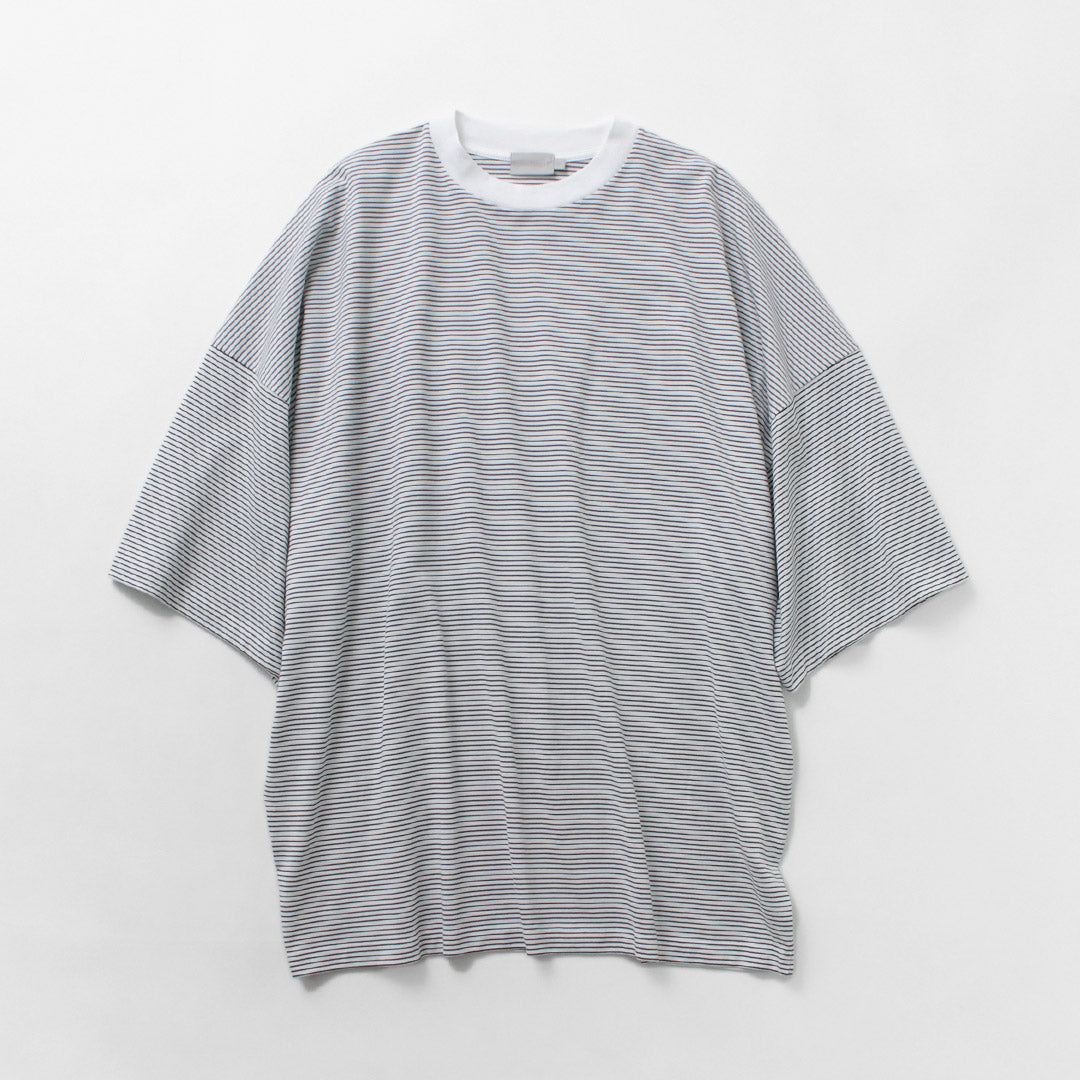 HANDVAERK / T-shirt fuselé à grandes rayures à manches courtes