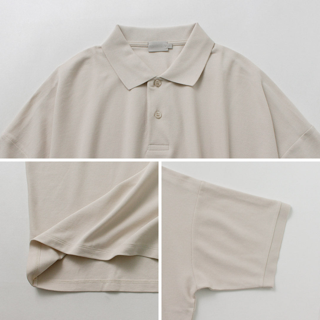 HANDVAERK / 短袖錐形大珠地佈 Polo 衫
