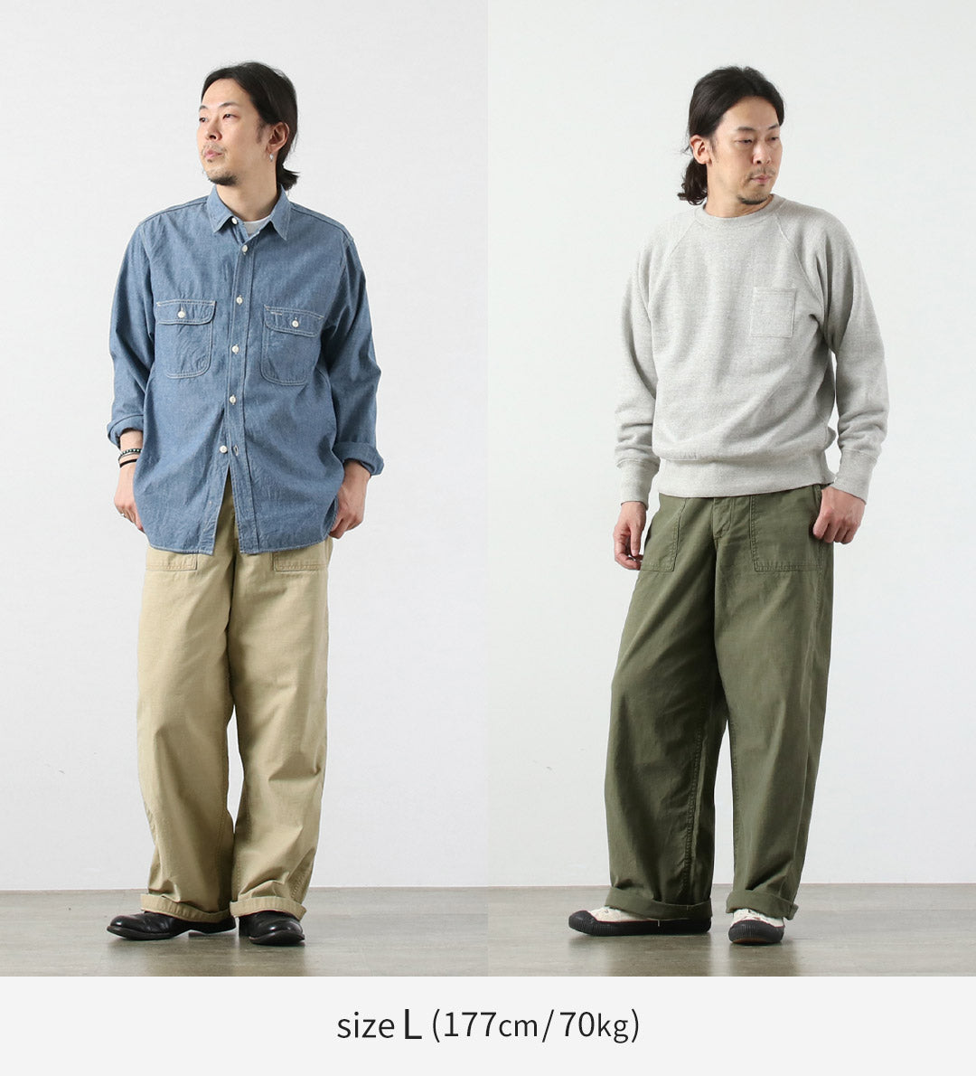 JAPAN BLUE JEANS / Wide Baker Pants 硫磺染色后缎