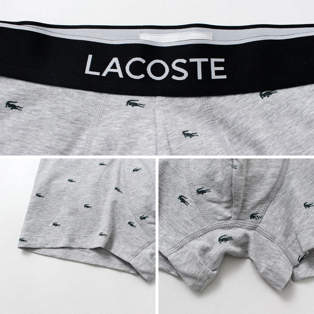 LACOSTE / 小號鱷魚紋 3 件裝平角短褲