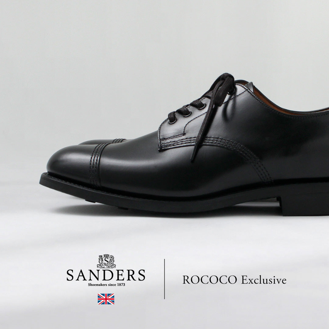 SANDERS / 1128BC Zapatos Derby militares de piel lisa