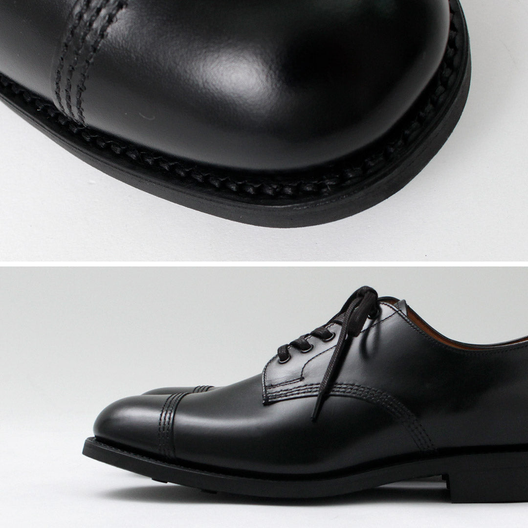 SANDERS / 1128BC Zapatos Derby militares de piel lisa