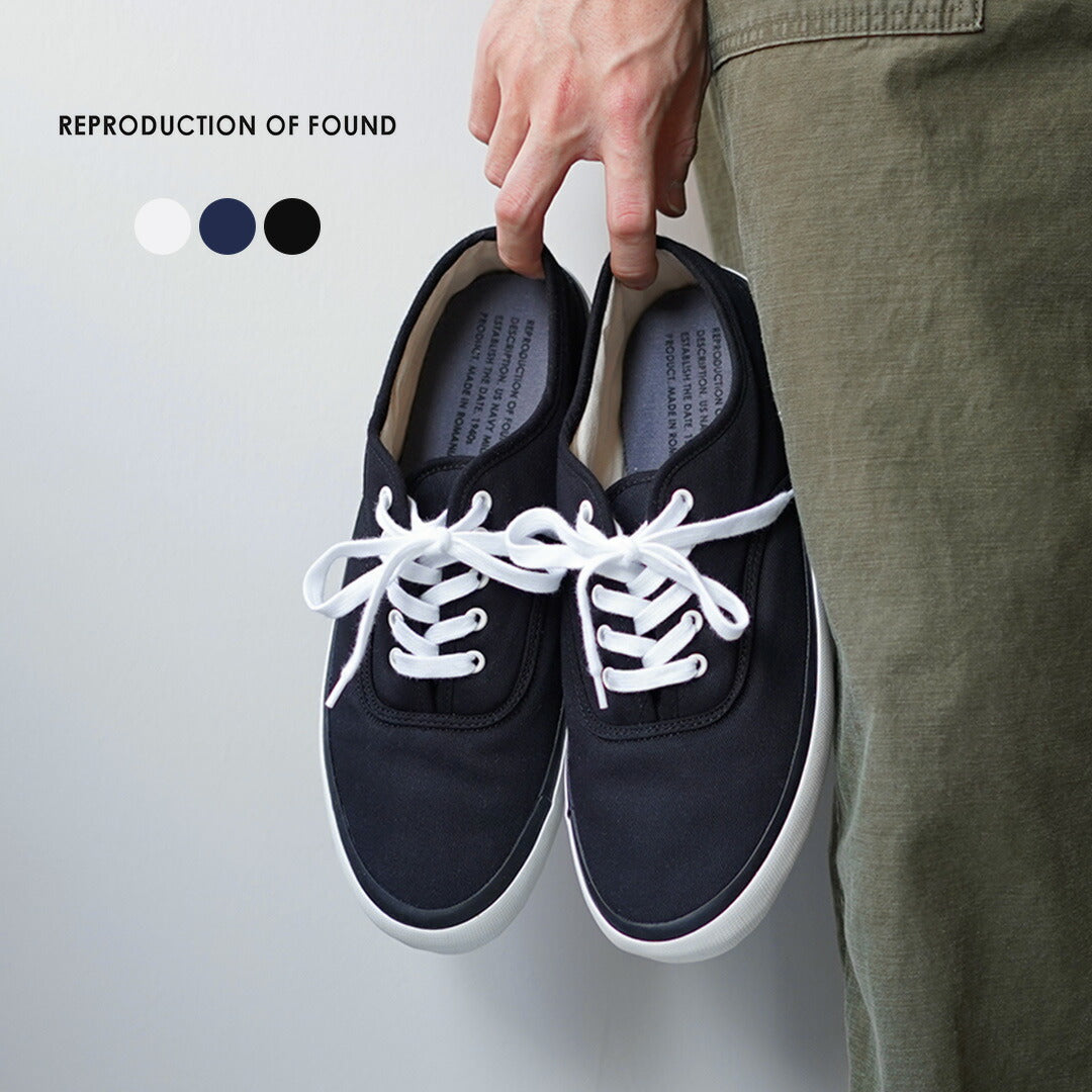 REPRODUCTION OF FOUND / US Navy Military Trainer Cotton Twill Sneakers