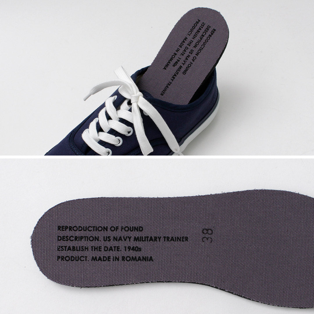 REPRODUCTION OF FOUND / US Navy Military Trainer Cotton Twill Sneakers