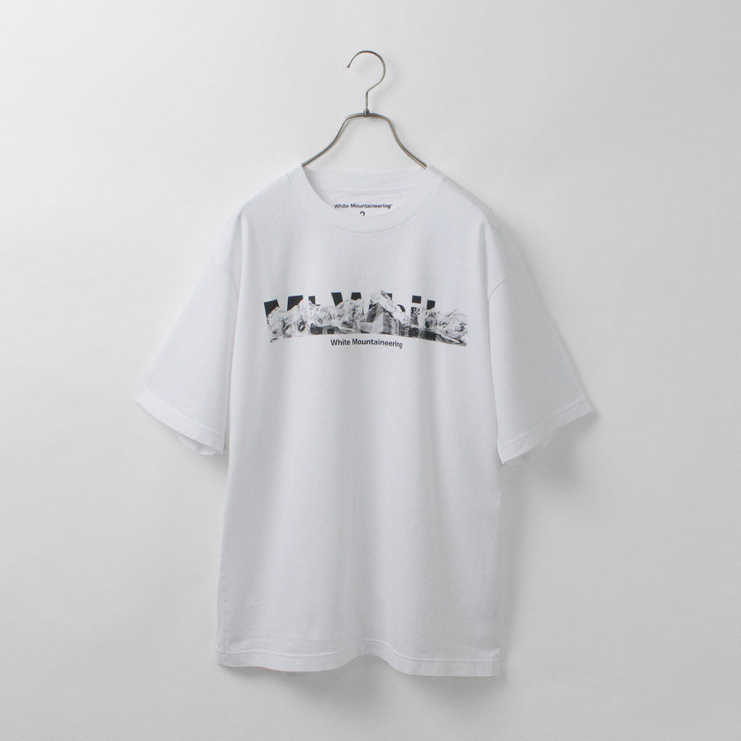 白色 MOUNTAINEERING / 山地徽標 T 卹