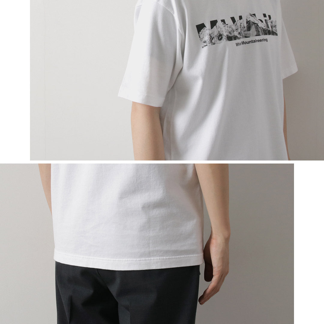 白色 MOUNTAINEERING / 山地徽標 T 卹
