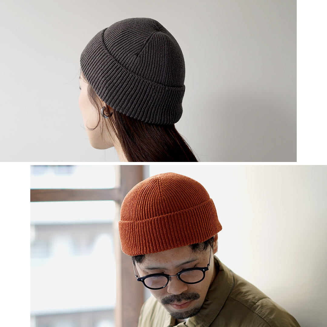 ROTOTO / 日本纸和再生棉毛线帽
