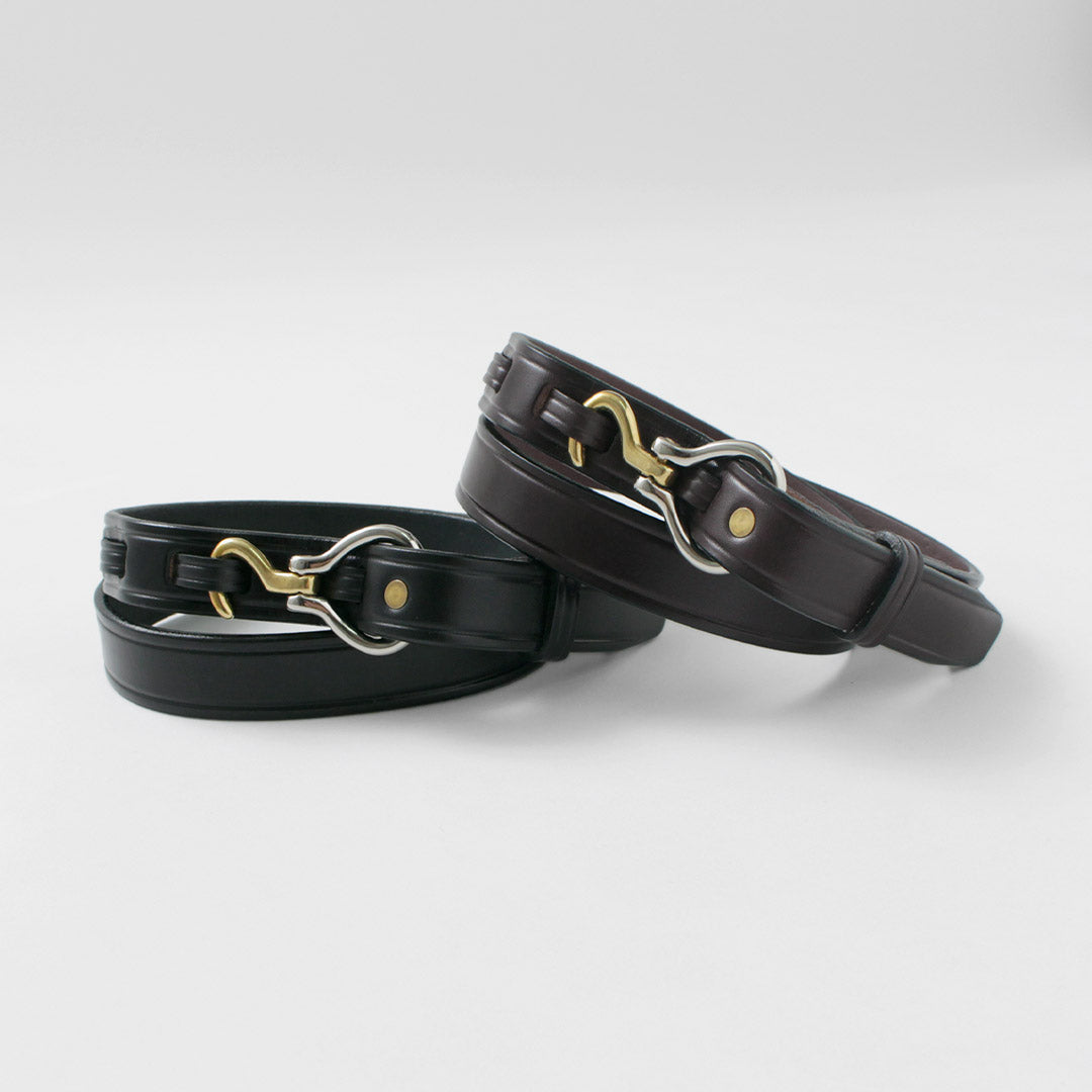 TORY LEATHER / Cinturón mini para pezuñas de 2 tonos
